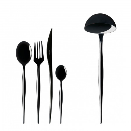 49-pieces Set in Gallery box - colour Black - finish PVD Finishing